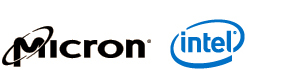 Micron Intel logos